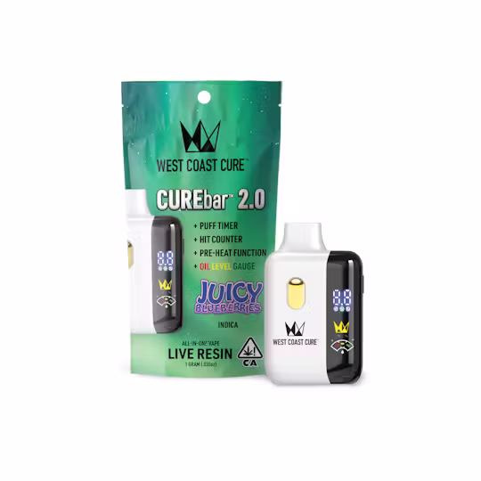 Juicy Blueberries Live Resin CUREbar 2.0 West Coast Cure