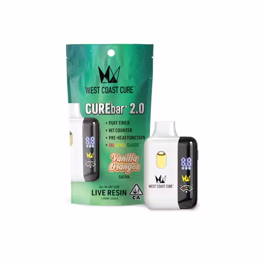 Vanilla Oranges Live Resin CUREbar 2.0 West Coast Cure Vanilla Oranges Live Resin CUREbar 2.0 West Coast Cure
