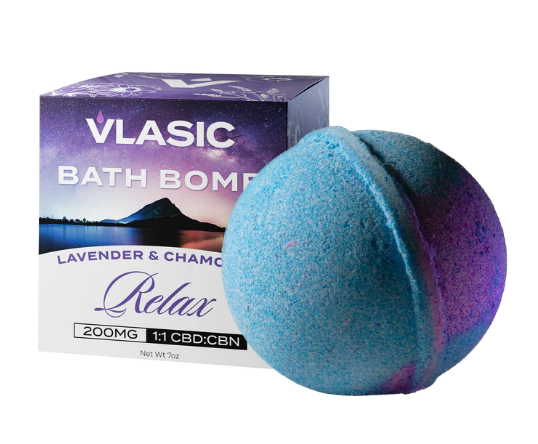 CBD Bath Bomb Relax Lavender & Chamomile Vlasic Labs