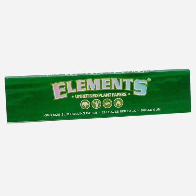 Unrefined Plant Papers Kingsize Slim (Gre Elements