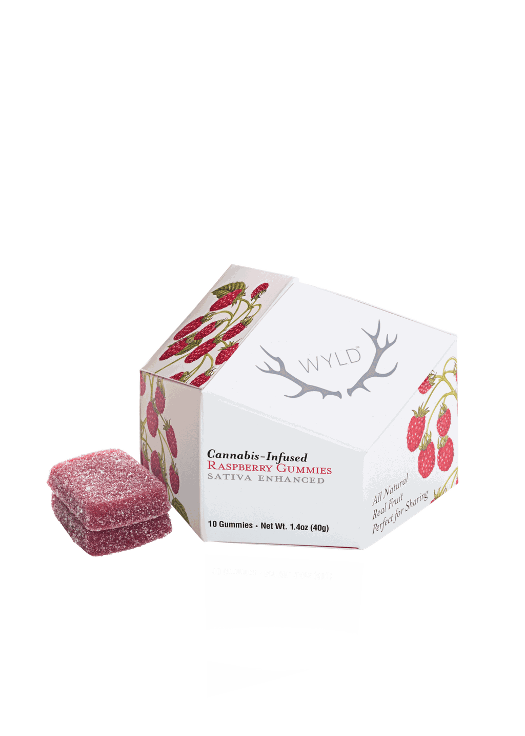 Wyld Raspberry Gummies 100mg