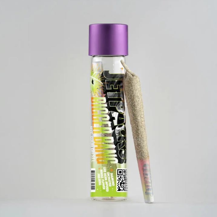 Jetpacks Bigger Bang NYC Sour Diesel Infused Preroll 1g
