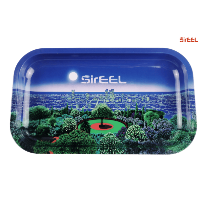 11" x 7" Skyline Garden Rolling Tray Sireel