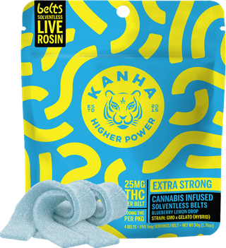 Blueberry Lemon Drop Hybrid Solventless Belts Kanha