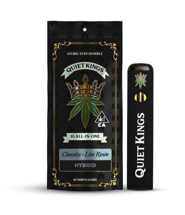 Live Resin Vape AIO - Cosmic Kush - 1g (H) Quiet Kings