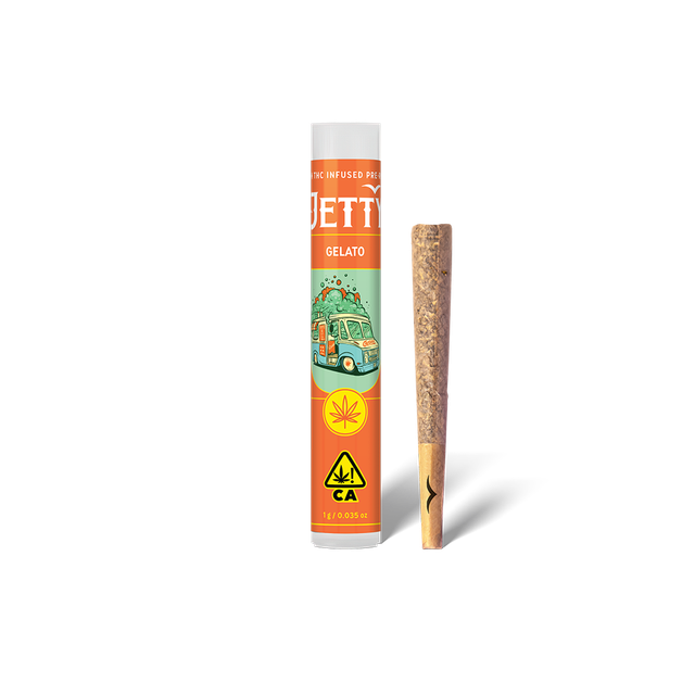 High THC 1g Preroll - Gelato x Gelato (H) Jetty 