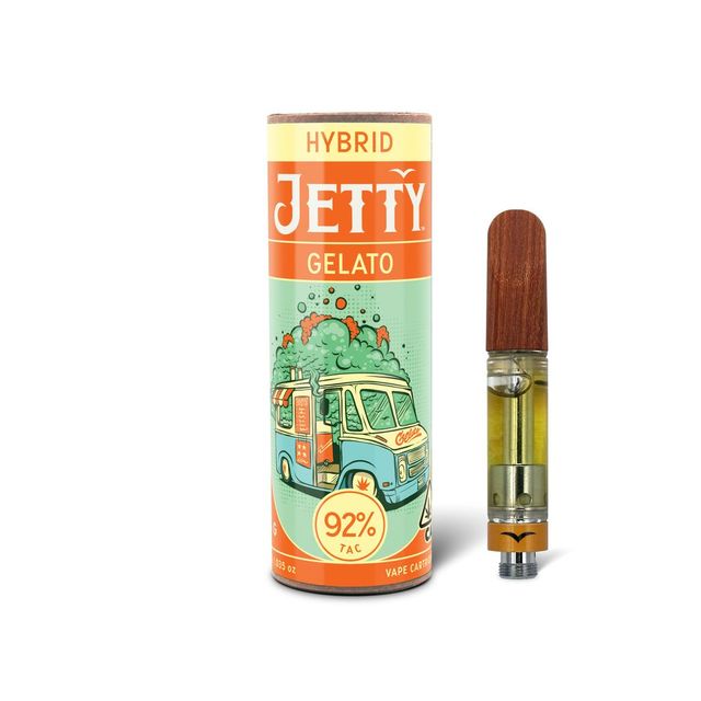 High THC 1g cart - Gelato (H), Jetty 