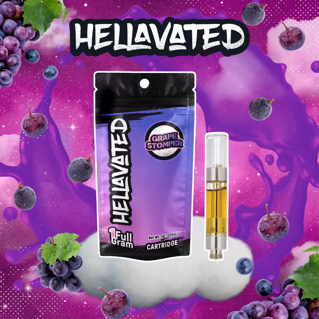 Grape Stomper 1G Cartridge Hellavated 