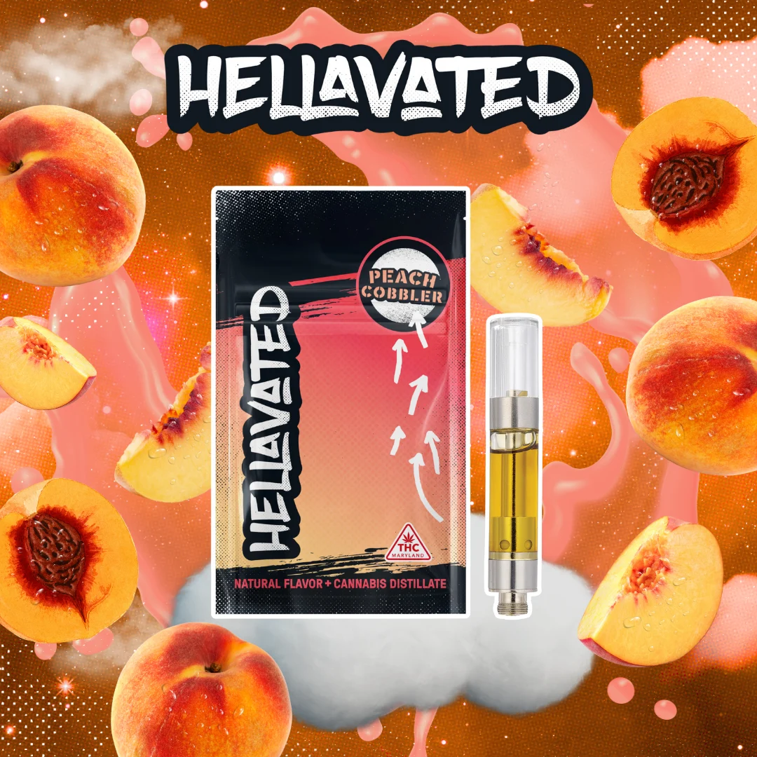 Peach Cobbler 1G Cartridge Hellavated 