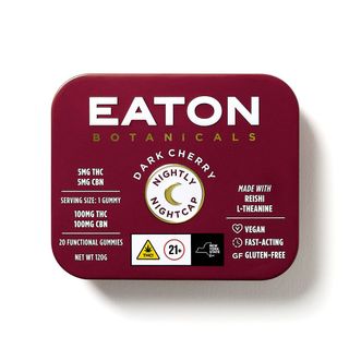 Dark Cherry Nightly Nightcap 100mg Gummies Eaton