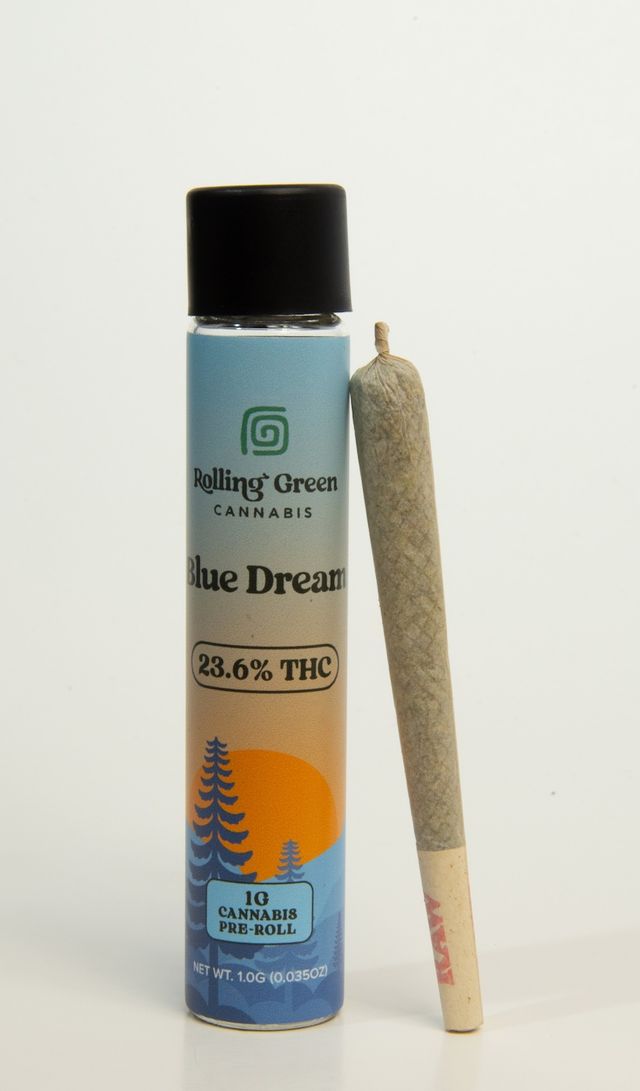 Blue Dream 1g Pre-Roll Rolling Green