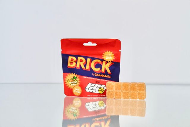 Tropical Blast 100mg Live Resin Gummy Brick Cannabals