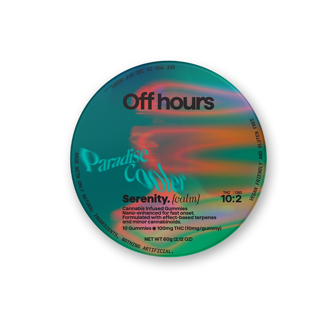 Serenity Paradise Cooler 100mg Off Hours