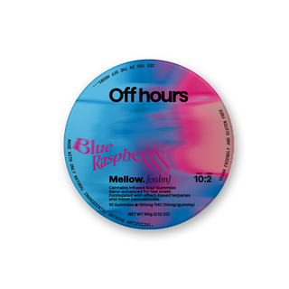 Mellow Blue Raspberry 100mg Off Hours