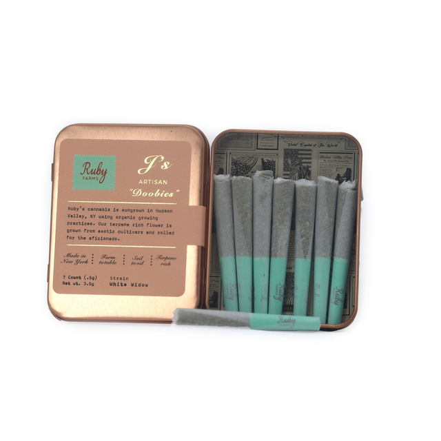 White Widow Doobies 7pk .5g Pre-Rolls Ruby Farms