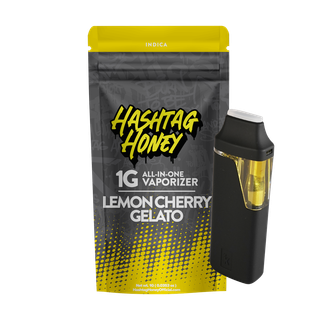 Lemon Cherry Gelato 1g AIO Vape Hashtag Honey