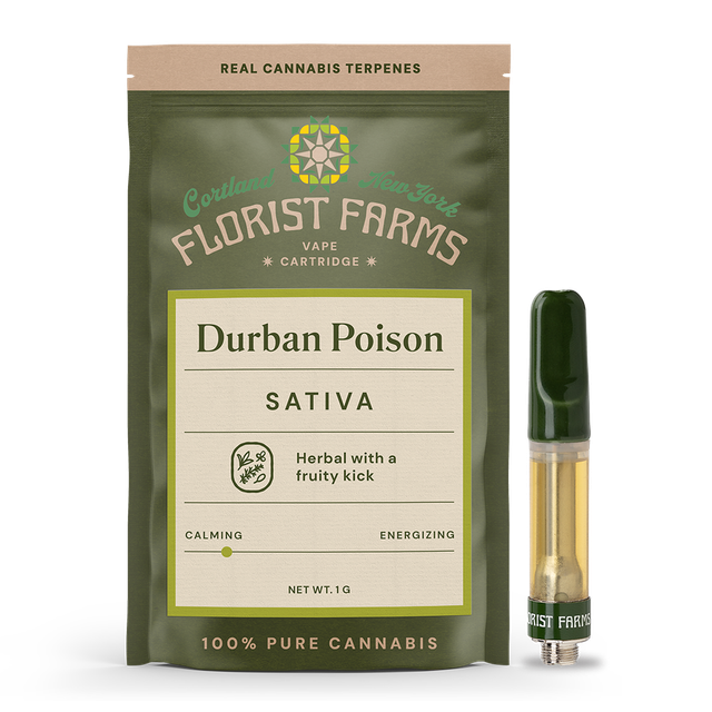 Durban Poison 1g 510 Vape Cart Florist Farms