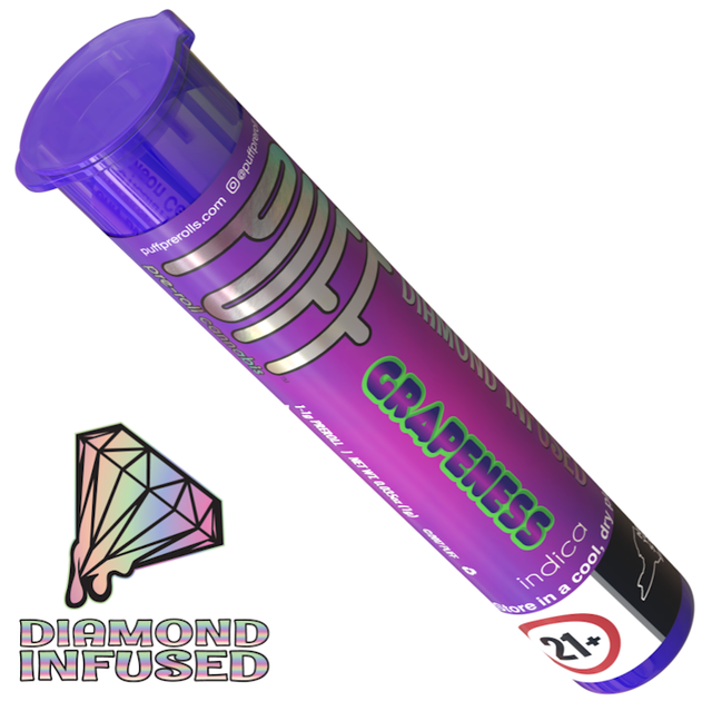 Grapeness 1g Diamond Infused Pre-Roll Puff