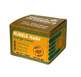 Orange Diesel Bubble Hash 1g Ithaca Organics