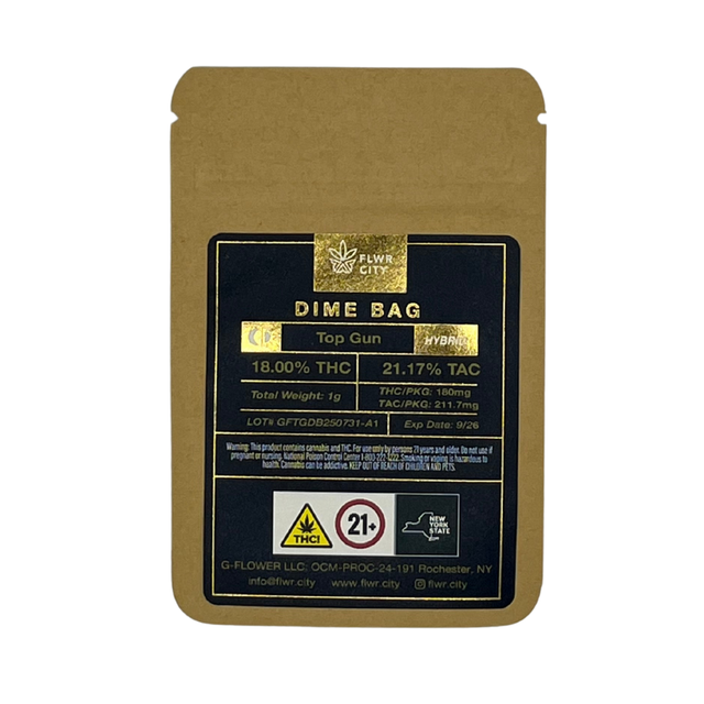Top Gun 1g Dime Bag Flwr City