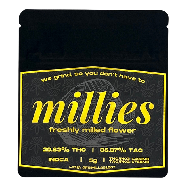 Millies 5g Pre-Ground Flower INDICA Flwr City