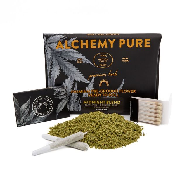 Midnight Blend 14g Kief Infused Pre-Ground Flower Alchemy Pure