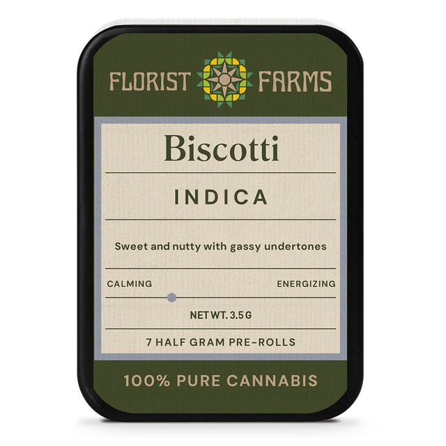 Biscotti 7pk .5g Pre-Rolls Florist Farms