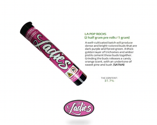 La Pop Rocks 2 Pack .5g Pre-Rolls The Ladies
