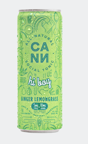 Cann Hi Boy Ginger Lemongrass Hemp Drinks 5mg | 4pk