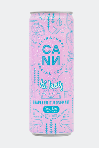 Cann Hi Boy Grapefruit Rosemary Hemp Drinks 5mg | 4pk
