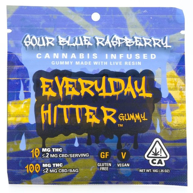 Sour Blue Raspberry Single Gummy Everyday