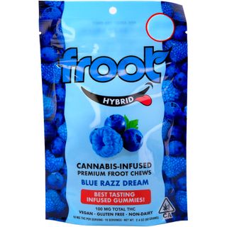 Blue Razz Dream 10 Pack Gummies Froot