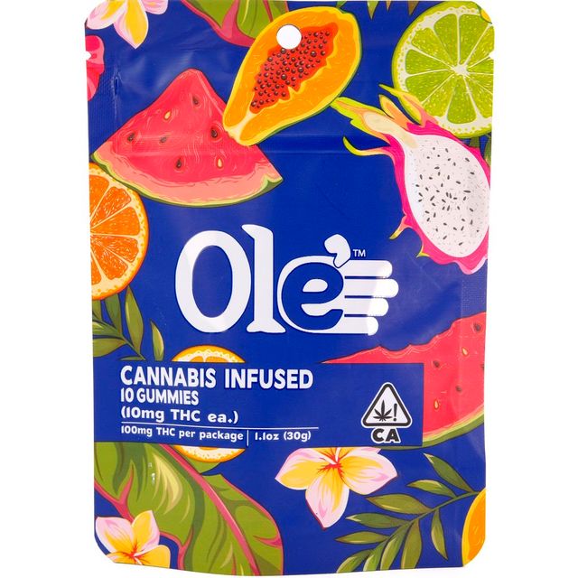 Blueberry 10 Pack Gummies Ole' 4 Fingers