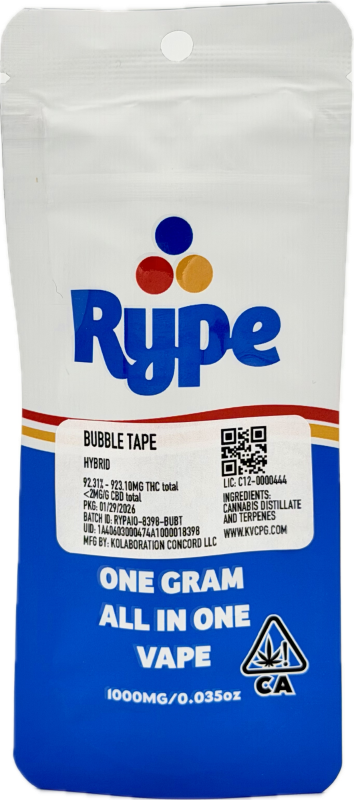 Buy Bubble Tape Distillate AIO 1g Cartridge online - Tracy Farms | Tracy |  California