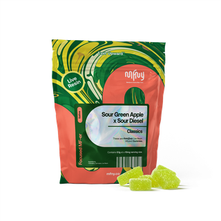 Sour Green Apple x Sour Diesel Live Resin Gummies MFNY