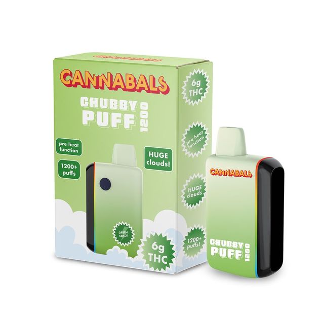 Green Crack Chubby Puff AIO Vape 6g Cannabals