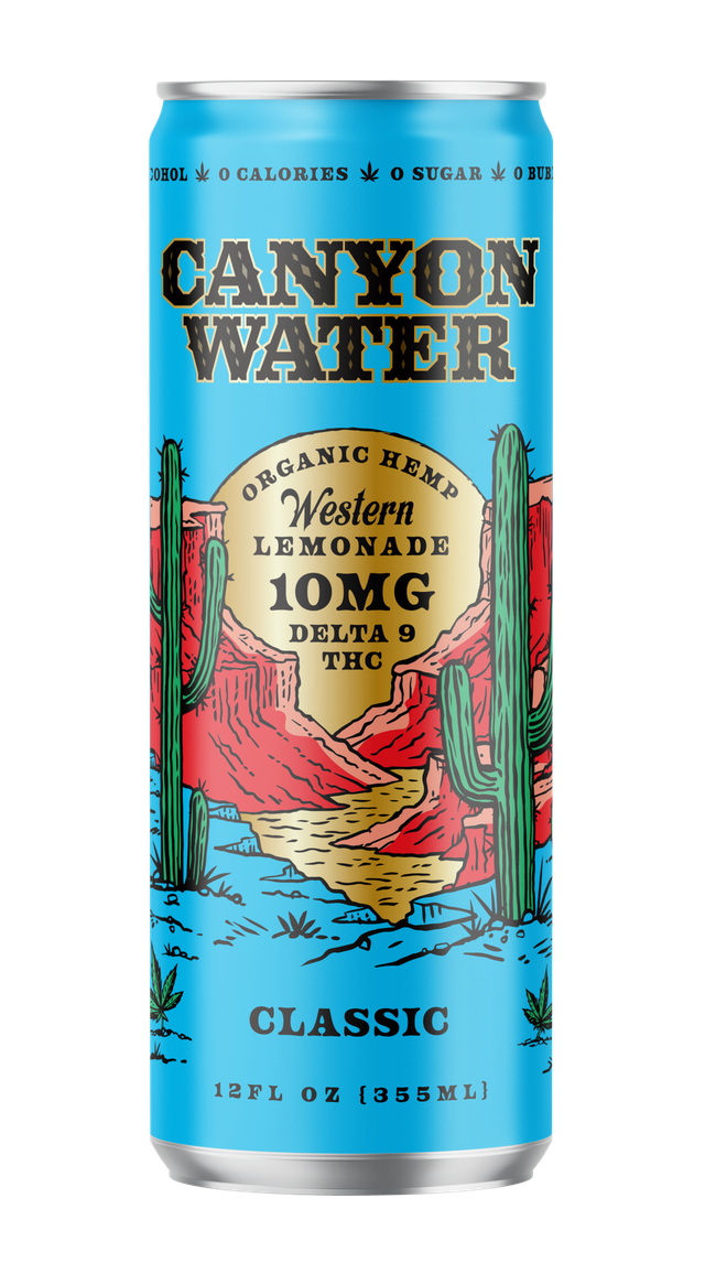 Classic Lemonade Organic Hemp Delta 9 Canyon Water