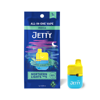 Jetty 1g Mini Tank Vape AIO HTHC Northern Lights # Jetty 