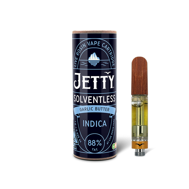 Jetty Vape Cart OCal Solventless 1g Garlic Butter  Jetty 