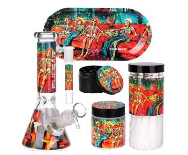 Design Series Smoker's Kit with 7.75" Beaker- In Da Couch Pulsar