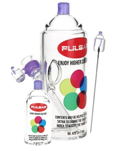 Graffiti Series 7.5" Spray Paint Water Pipe Set- Classic Rattle Can Pulsar