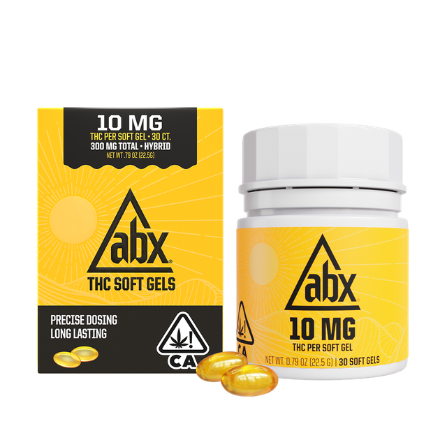 Soft Gels 10mg THC 30c ABX
