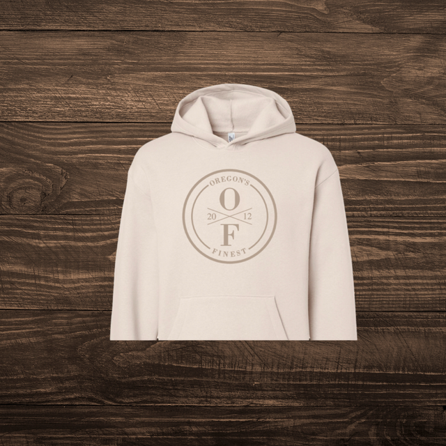 Fleece Hoodie Bone Large Oregon's Finest