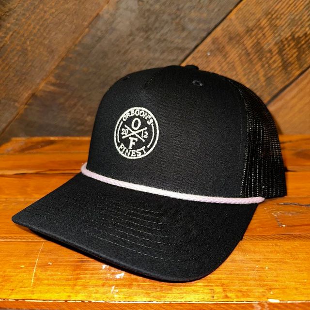 Shorebreak Trucker Hat Black/Lav Oregon's Finest