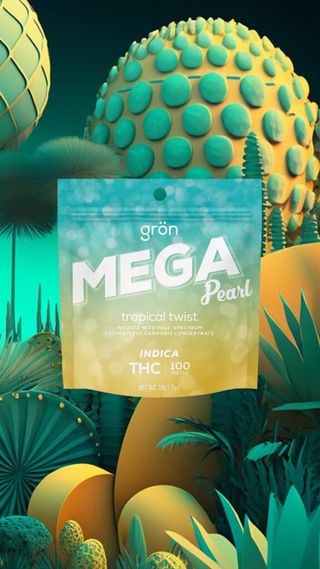 Mega Pearl | Tropical Twist Grön