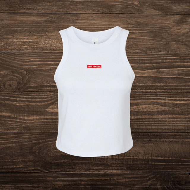 Micro Ribbed Racerback Tank Wh Oregon's Finest