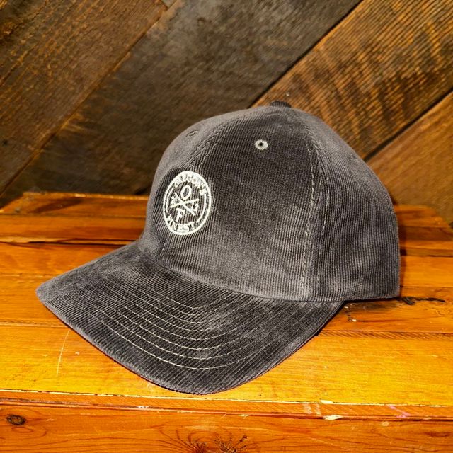 Corduroy Dad Hat Charcoal Oregon's Finest