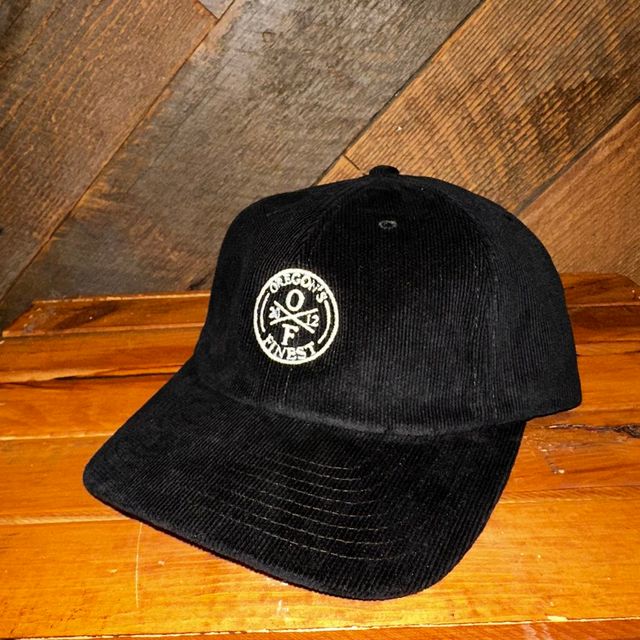 Corduroy Dad Hat Black Oregon's Finest