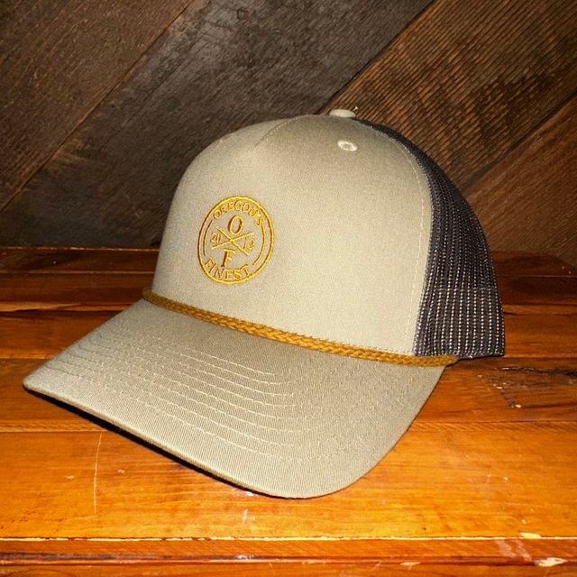 Shorebreak Trucker Hat Khaki/Gre Oregon's Finest