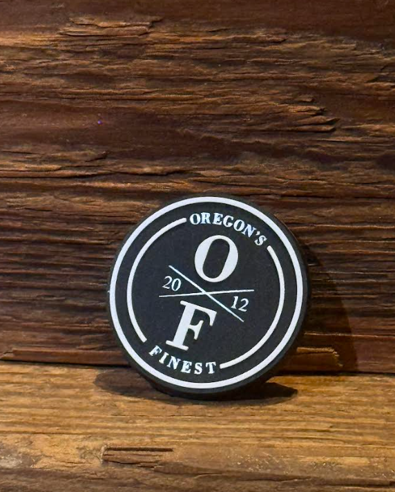 Jibbitz Black OF Logo Oregon's Finest